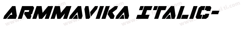 ARMMavika Italic字体转换